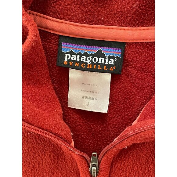~ Patagonia Synchilla Lg Jacket, Pockets, Zip, Womens Warm Cozy Comfy Large - Picture 9 of 12